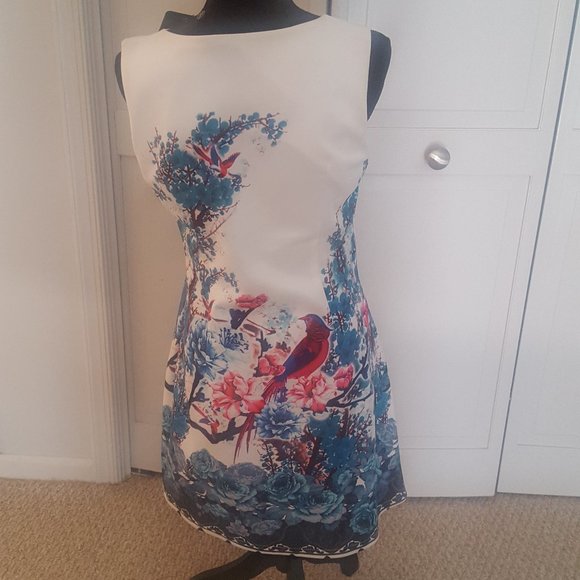 Smashed Lemon Jurk Flower Birds Dress NWT - Picture 5 of 9